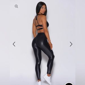 Bombshell shine black leggings
